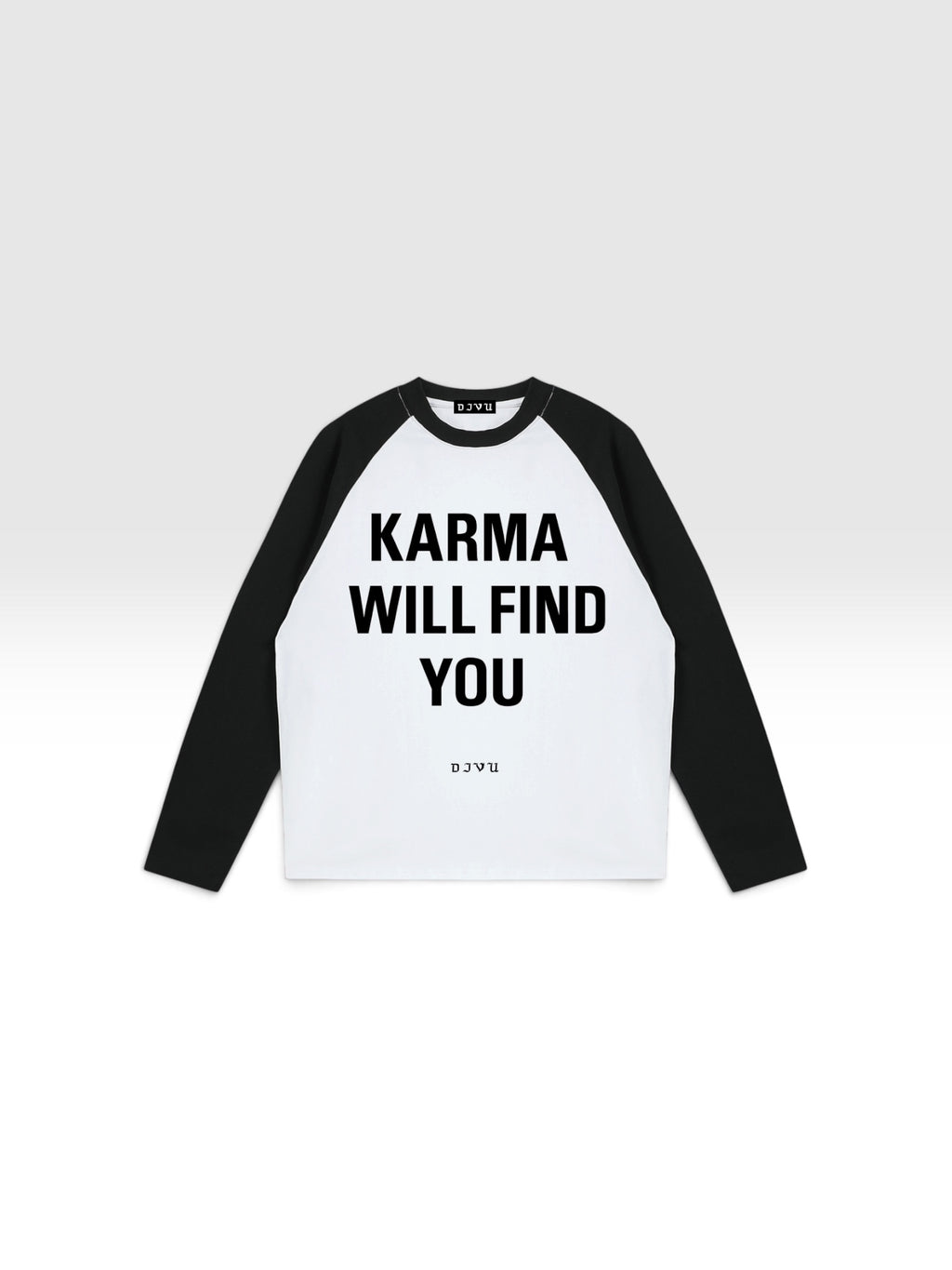 DEJAVU Color-Blocked Raglan Long-Sleeve T-Shirt