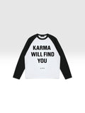 DEJAVU Color-Blocked Raglan Long-Sleeve T-Shirt