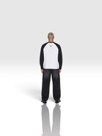 DEJAVU Color-Blocked Raglan Long-Sleeve T-Shirt