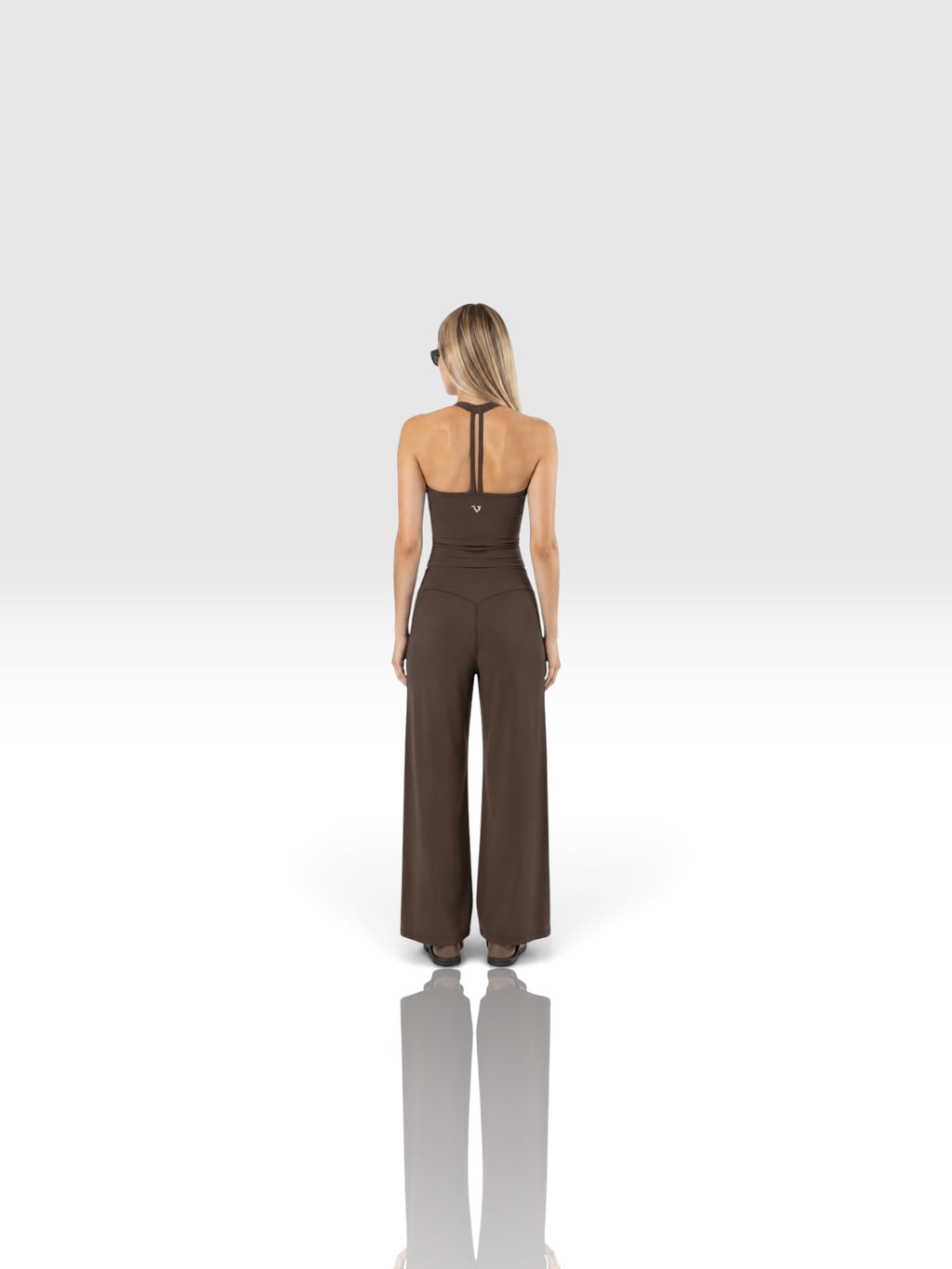 DEJAVU Women’s Halter V-Neck Yoga Tank Top