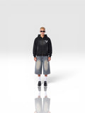DEJAVU ZIP HOODIE BLACK