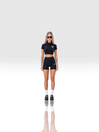 DEJAVU CROPPED ZIP TOP