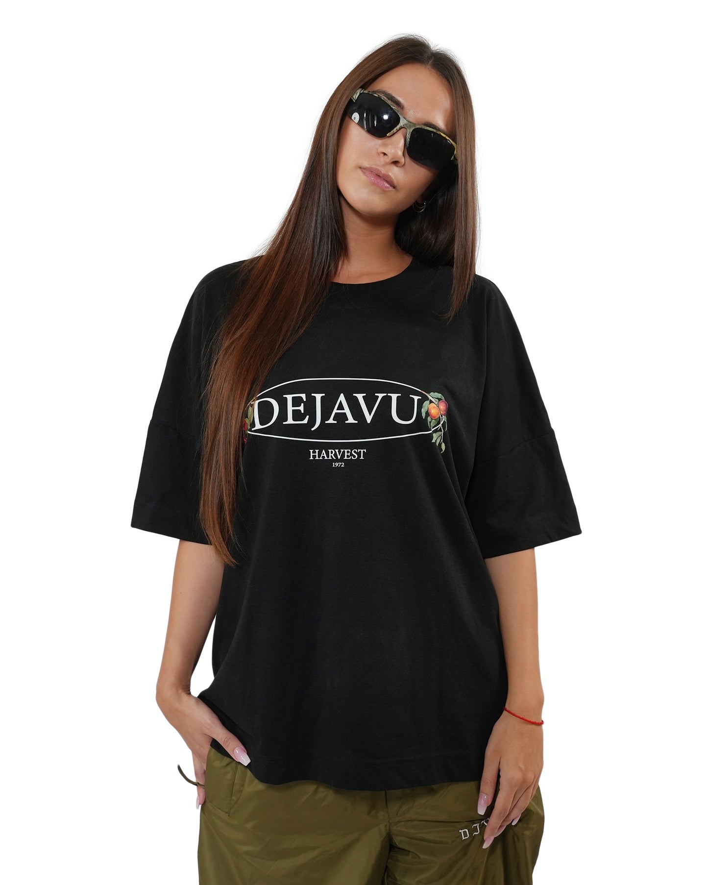 DEJAVU HARVEST LOGO TEE BLACK