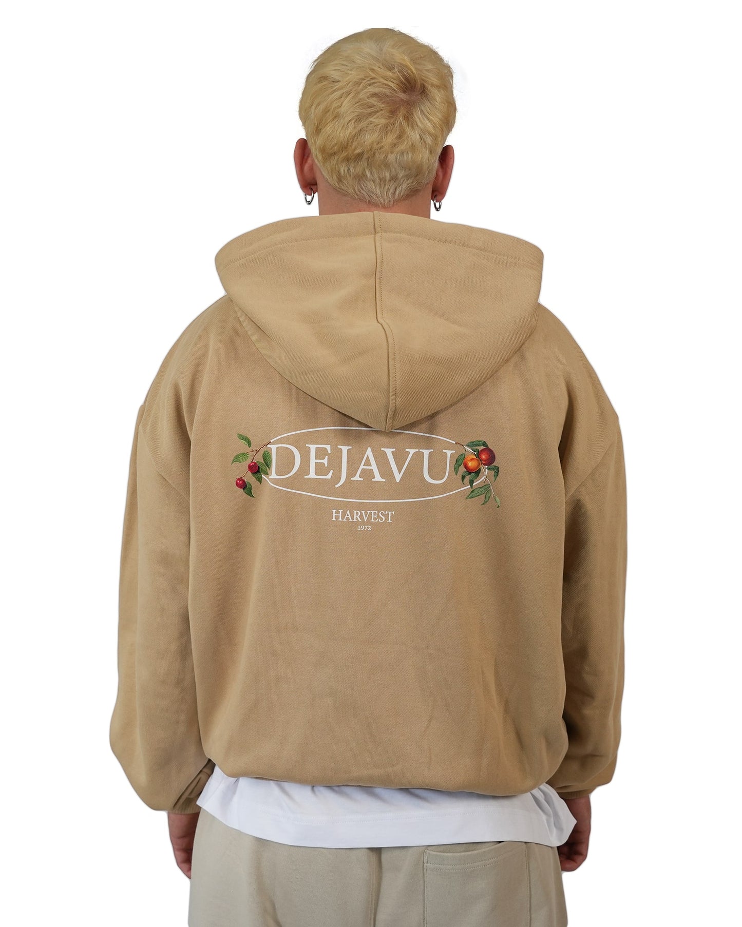 DEJAVU HARVEST ZIP HOODIE BEIGE