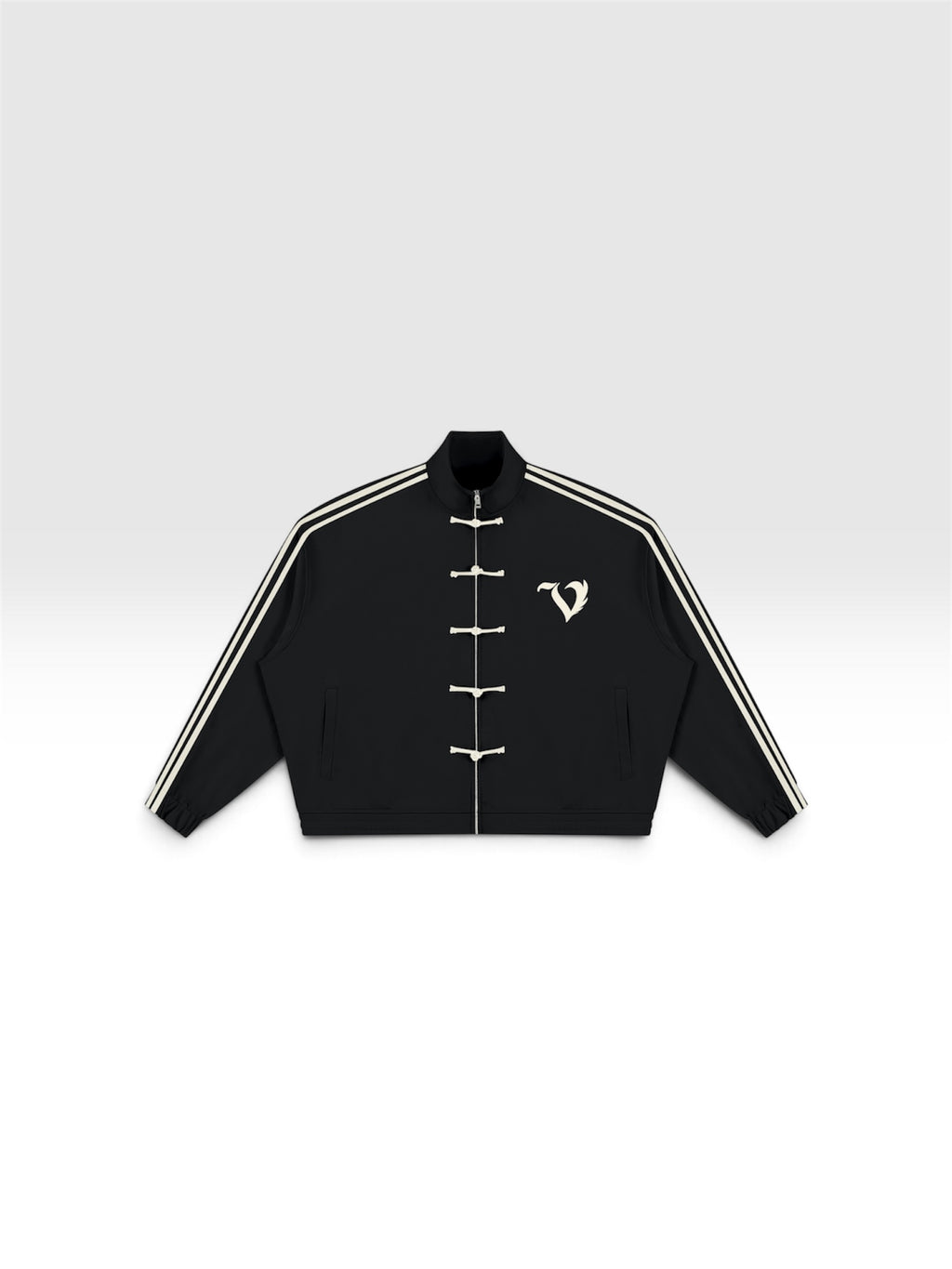 DEJAVU UNISEX ZIP JACKET BLACK