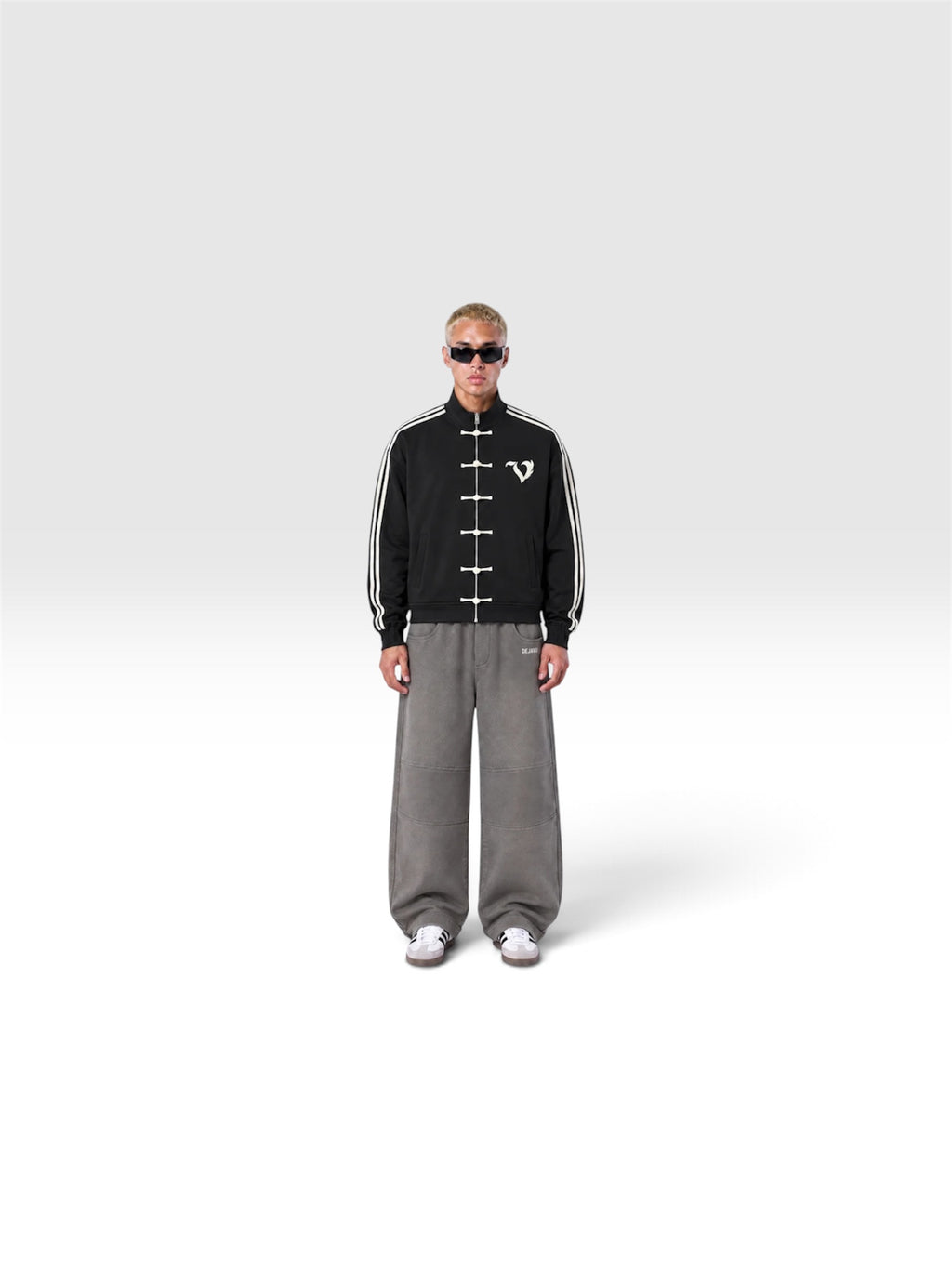 DEJAVU UNISEX ZIP JACKET BLACK