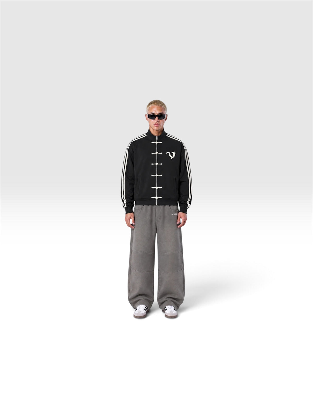 DEJAVU UNISEX ZIP JACKET BLACK