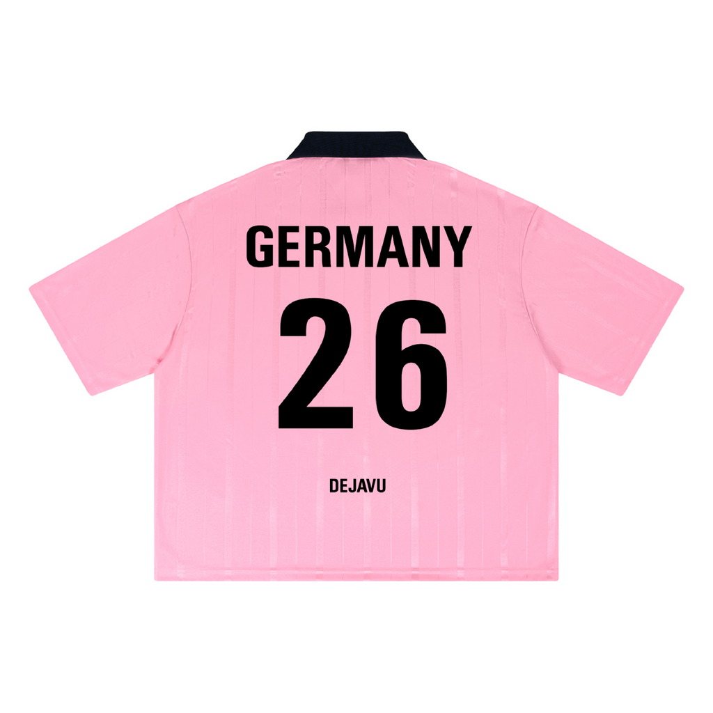 DEJAVU OVERSIZED CROPPED WORLD CUP POLO