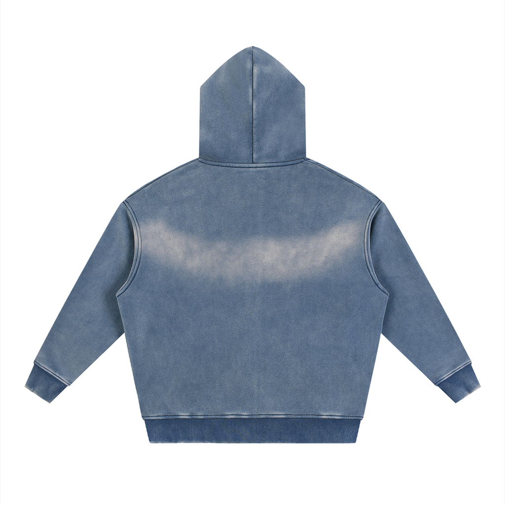 DEJAVU ZIP HOODIE BLUE