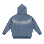 DEJAVU ZIP HOODIE BLUE