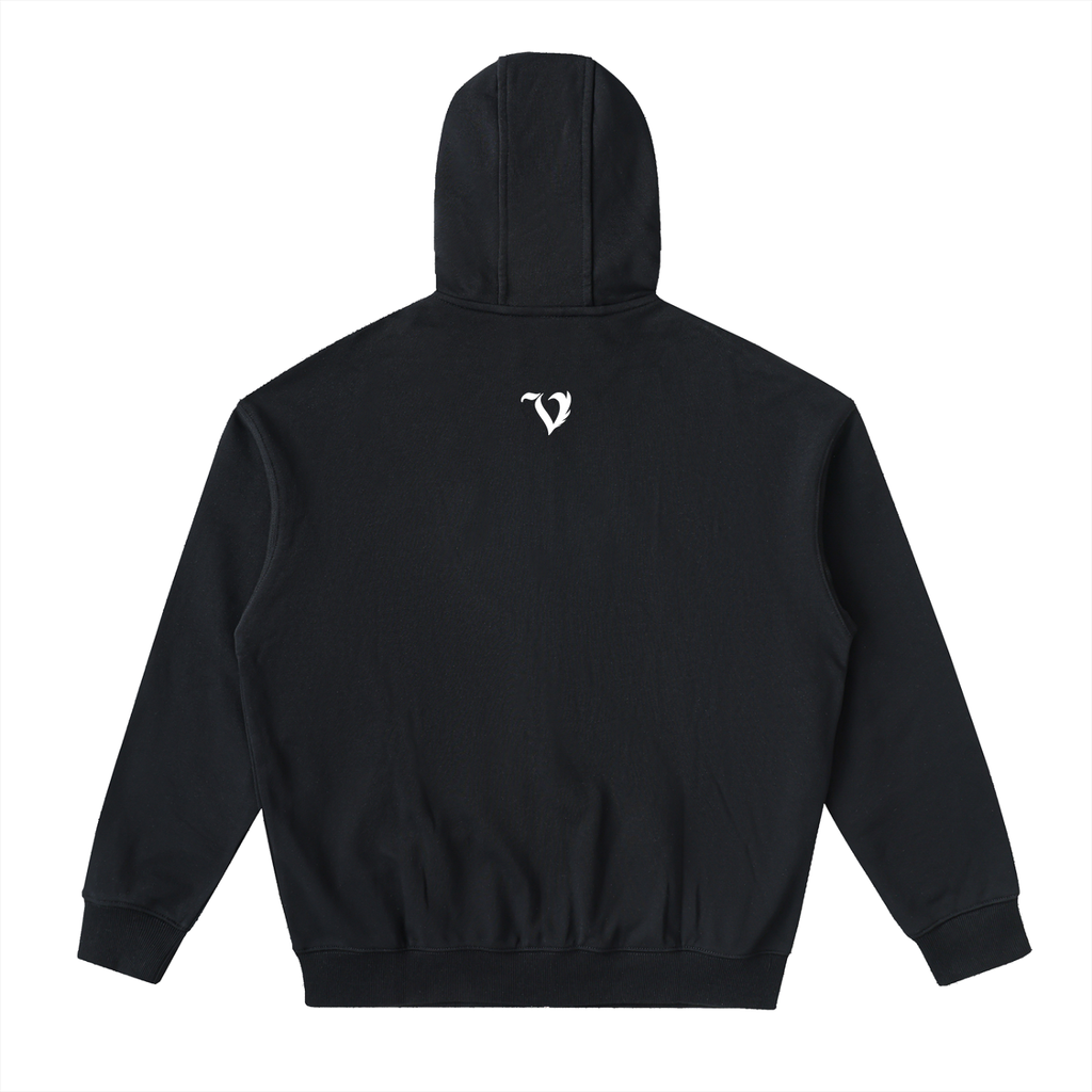 DEJAVU Drop-Shoulder Zip Up Hoodie