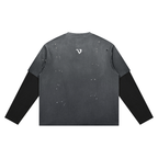 Unisex Vintage Wash Distressed Layer T-Shirt