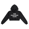WOMEN Essential Cropped Hoodie