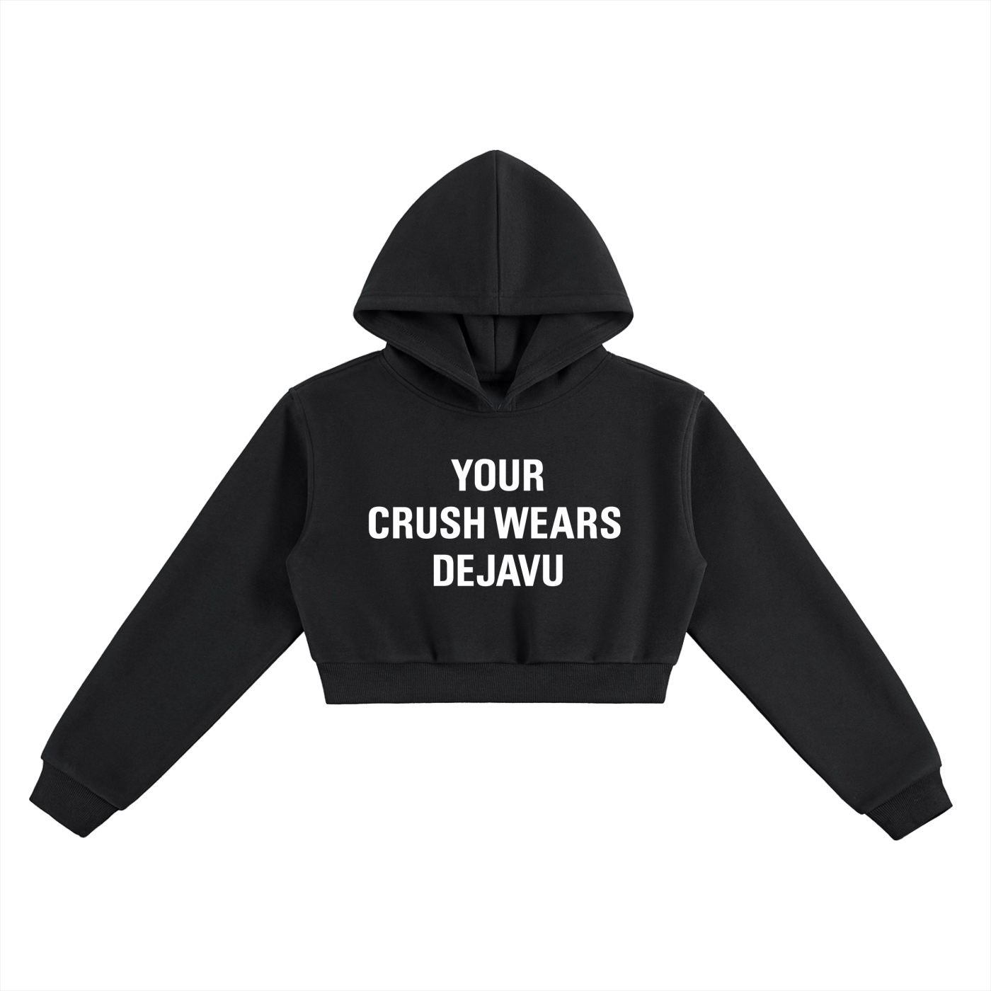WOMEN Essential Cropped Hoodie