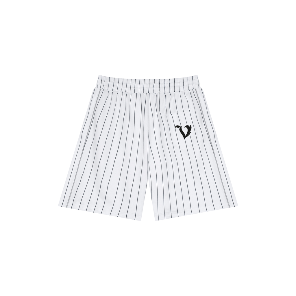 Unisex Striped Loose Fit Shorts