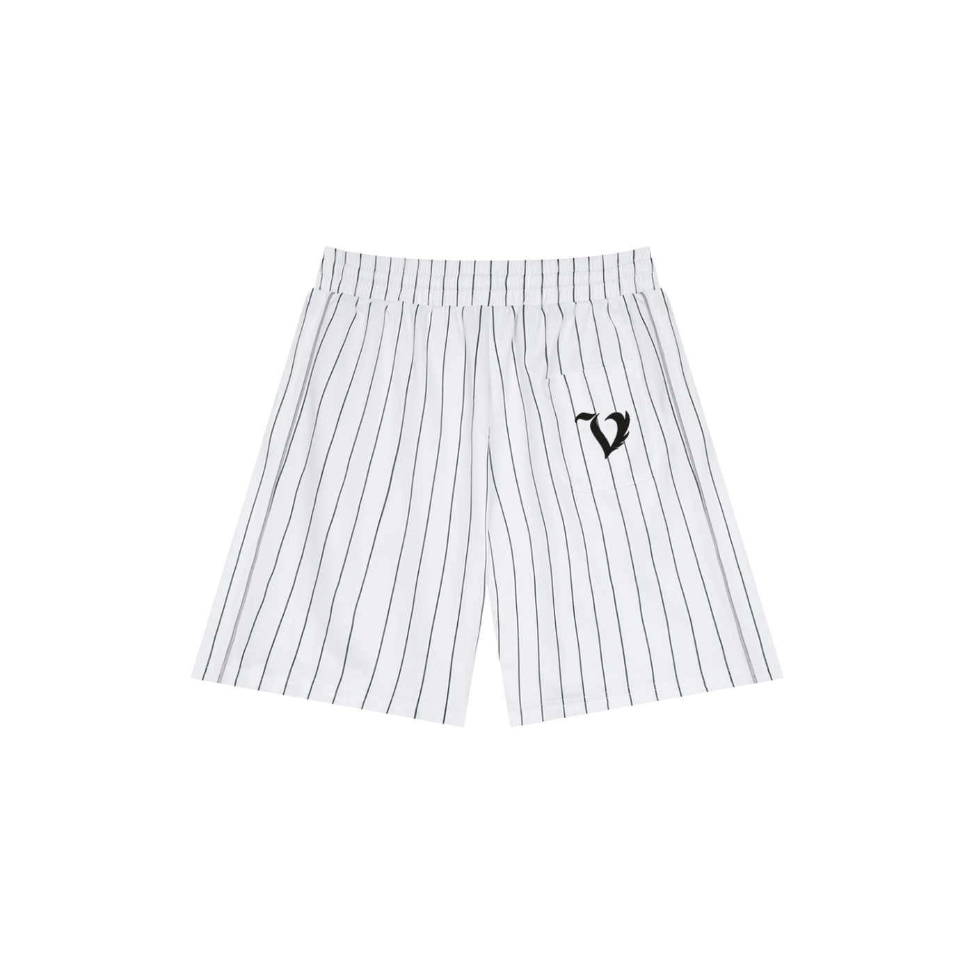 Unisex Striped Loose Fit Shorts
