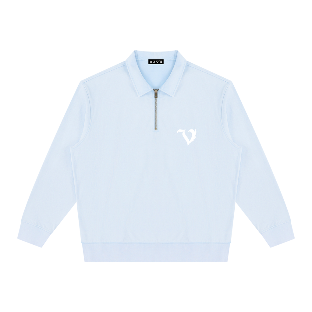 DEJAVU Unisex Vintage Wash Quarter-Zip Sweatshirt