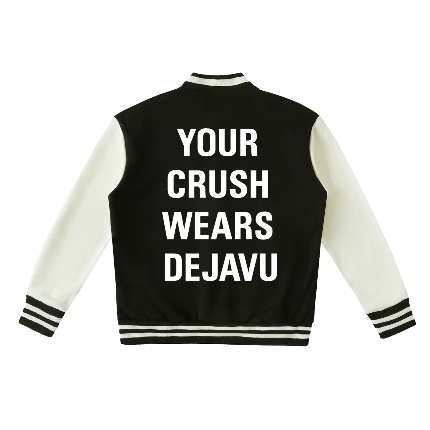 Two-Tone Fleeced Varsity Jacket